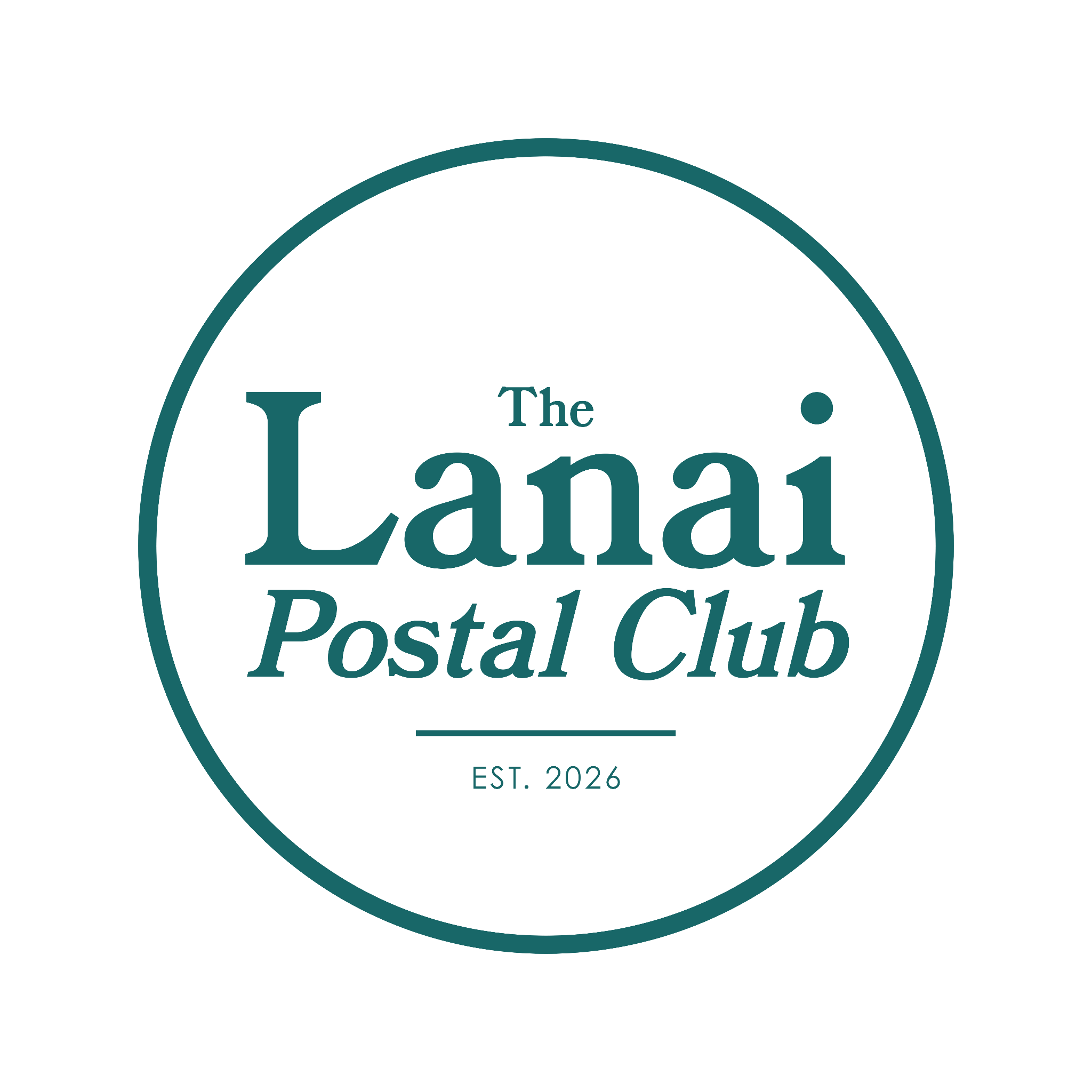 Ejemplo de Creación de logos: The Lanai Postal Club